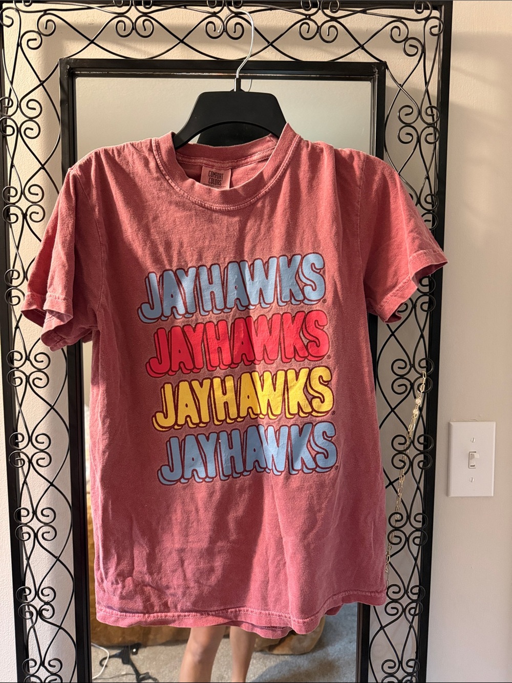 Women’s  Jayhawks Short Sleeve Graphic Tee - Pink